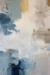 An abstract beige and blue painting background for large canvases