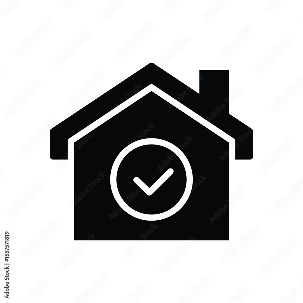 Poster home solid icon symbol vector design good for web or mobile app