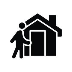 land lord solid icon symbol vector design good for web or mobile app