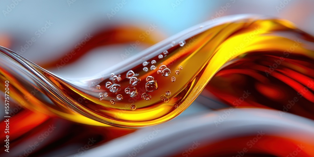 Poster close-up of swirling hot coffee with bubbles and steam in motion captured with high detail and vibra