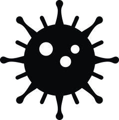 Virus, coronavirus icon in line style. Editable stroke.
