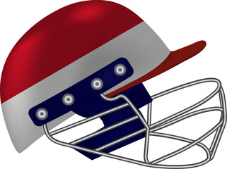 Monaco Flag Cricket Helmet - National Colors Sports Gear
