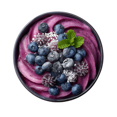 Acai Bowl with Blueberries and Mint – Healthy and Refreshing Superfood