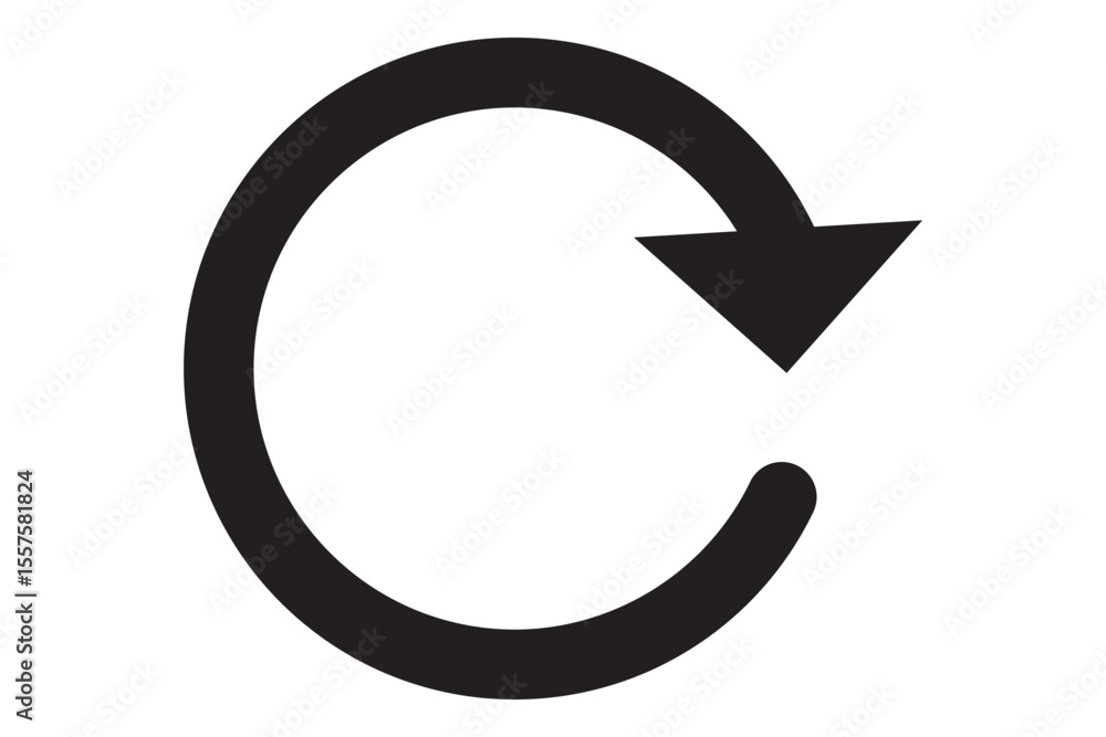 Poster refresh icon set. reload icon vector. update icon.