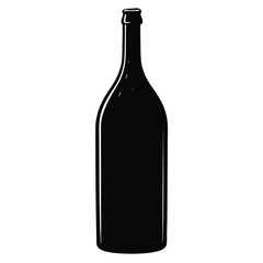 Glass Wine Bottle Icon
