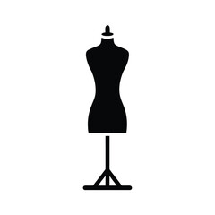 Obraz premium Dressmaker mannequin simple silhouette