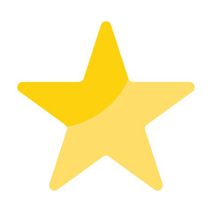 Golden single star icon.