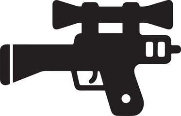Flat Gun Icon vector for Web, Apps, and Game Interfaces Design.