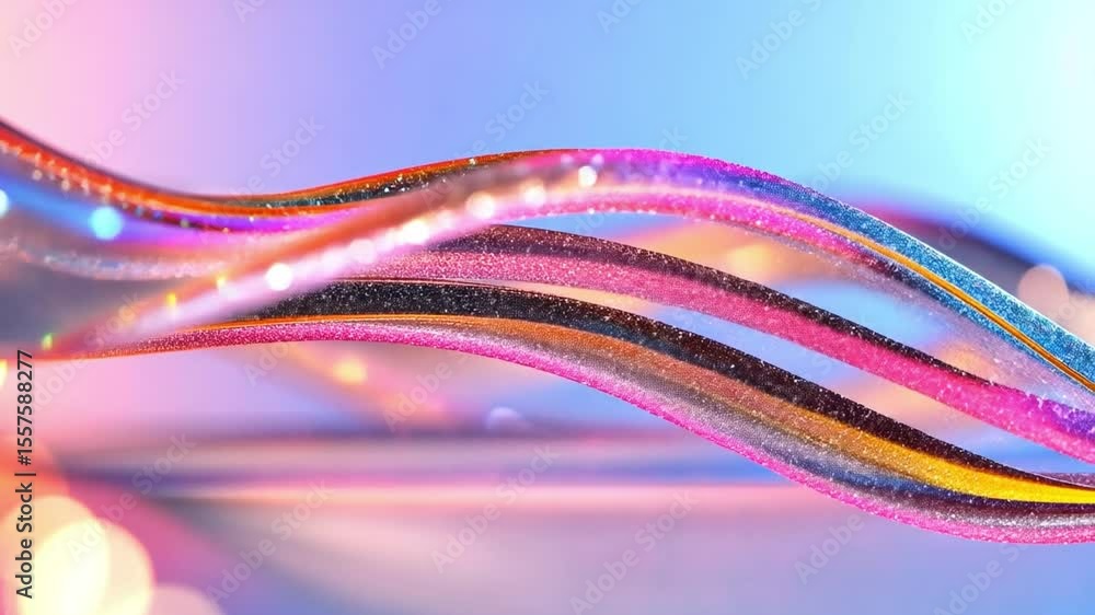 Poster abstract fiber optic cables: capturing a dynamic view of fiber optic cables, showcasing technology's