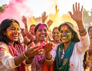 Vibrant Holi Festival Joyful Celebration of Colors and Culture
