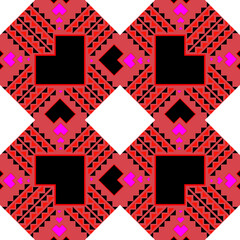 Colorful seamless geometric square pattern for modern digital design and decoration