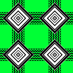 Geometric seamless pattern set with decorative frames and modern retro style design