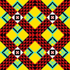 Colorful seamless geometric square pattern for modern abstract decoration