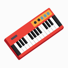 Fototapeta premium Modern gaming keyboard with colorful backlighting isolated on white background