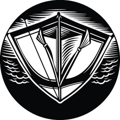 Vector heraldic design featuring the coat of arms of Ukraine and Saint Petersburg with a golden crown, laurel wreath, and ornate vintage wings