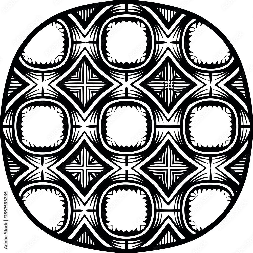 Poster clean geometric shapes seamless pattern for digital and print applications