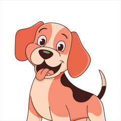 Cheerful Puppy Character Art