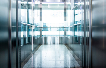 Interior of modern elevator room © xy