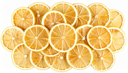 Obraz premium slices of orange on white