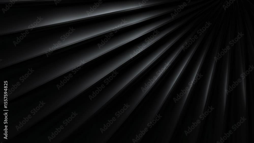 Aufkleber dark folded abstract shadow pattern 3d render geometric background