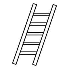 ladder isolated on white background