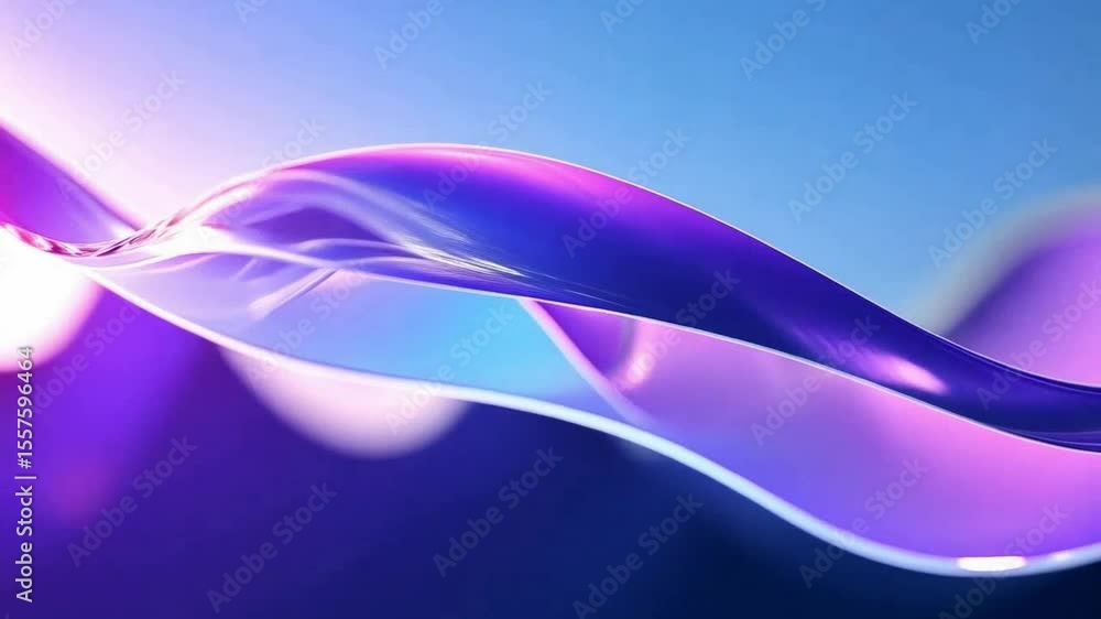Aufkleber abstract fluid art: a mesmerizing display of swirling, vibrant ribbons of color, capturing the fluid