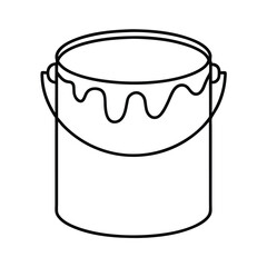 bucket with paint