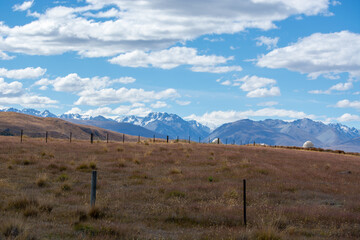 Scenic Mountain Landscape with Snow-Capped Peaks