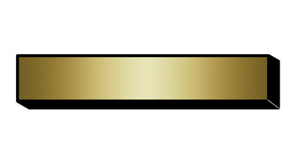 ポップな立体テロップベース(ゴールド)