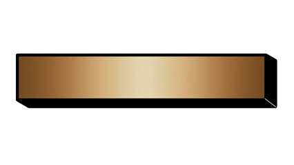 ポップな立体テロップベース(ブロンズ)