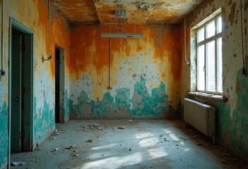 Obraz premium Color Memory of Abandoned Space