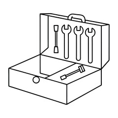 battery charger isolated on white