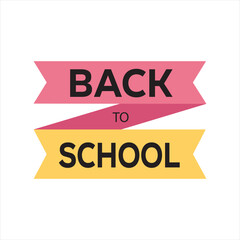 Creative Back To School Banner for Promotional Materials, Highlighting Educational Opportunity and Academic Progress in a Vibrant Color Palette.