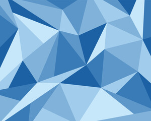 Abstract blue geometric triangle mosaic background
