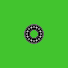 Fototapeta premium Bearing icon logo flat vector design