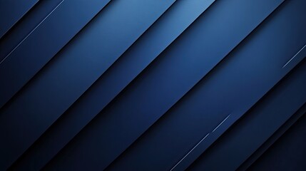 Obraz premium Navy blue gradient background with smooth diagonal layers, ideal for technology, business, or modern digital design