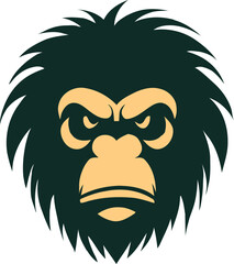 Monkey Head Logo and illustration