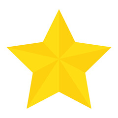 Star shape. Star icon. Yellow star.  Rating symbol.