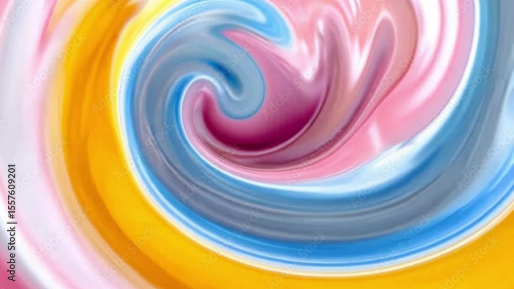 Poster vibrant swirl: a mesmerizing swirl of colors, seamlessly blended, creating a sense of movement and e