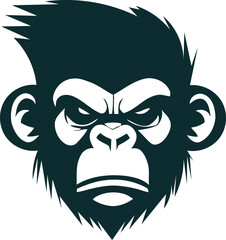 Monkey Head Logo and illustration