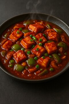 Indian famous panner beans dish