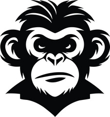 Monkey Head Logo and illustration