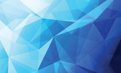 Abstract blue geometric pattern low poly background