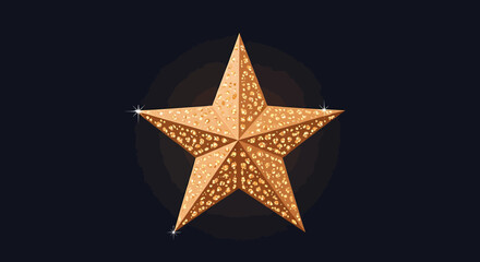 Obraz premium Golden star background graphic