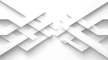 Fototapeta premium Abstract White Geometric Pattern Background Modern Design