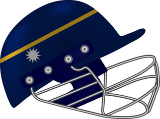 Nauru Cricket Helmet - National Flag Sports Gear