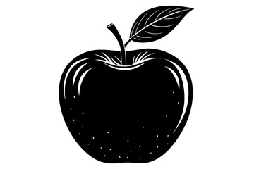 Minimal apple illustration shown in clean line art and bold silhouette styles. Simple organic fruit design suitable for icons, logos, education, or nutrition concepts.