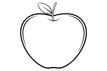 Minimal apple illustration shown in clean line art and bold silhouette styles. Simple organic fruit design suitable for icons, logos, education, or nutrition concepts.