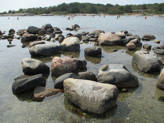rocks on the shore