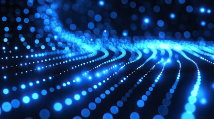 White Dot Gradient Pattern with glowing blue dots and smooth gradients creating a clean digital background for tech designs